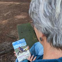 Lilace Melin Guinard peers down at her memoir