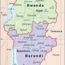 map of Rwanda