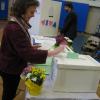 voter at the ballot box