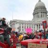 photo of demonstration Tony attended